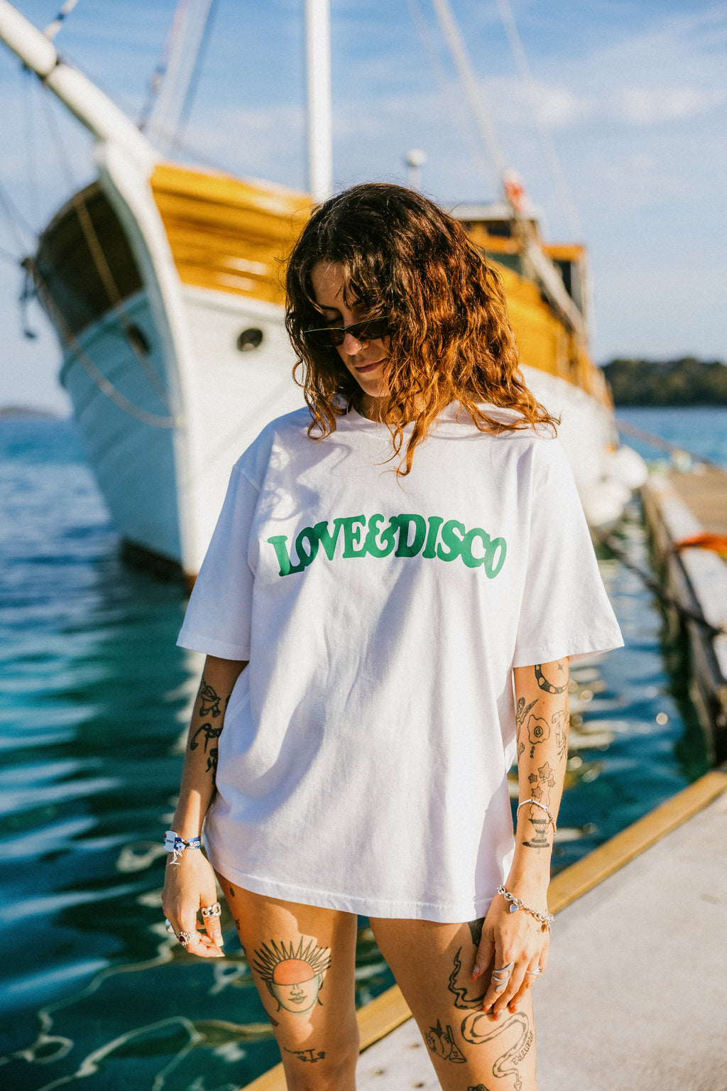 Love International x ACMH x Rainbow Disco Club T-Shirt White