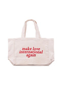 Love International x ACMH Make Love International Again Tote Bag - Ecru