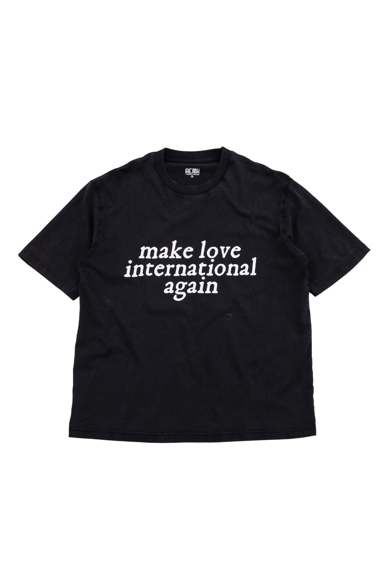 Love International x ACMH Make Love International Again T-shirt - Vintage Black / White