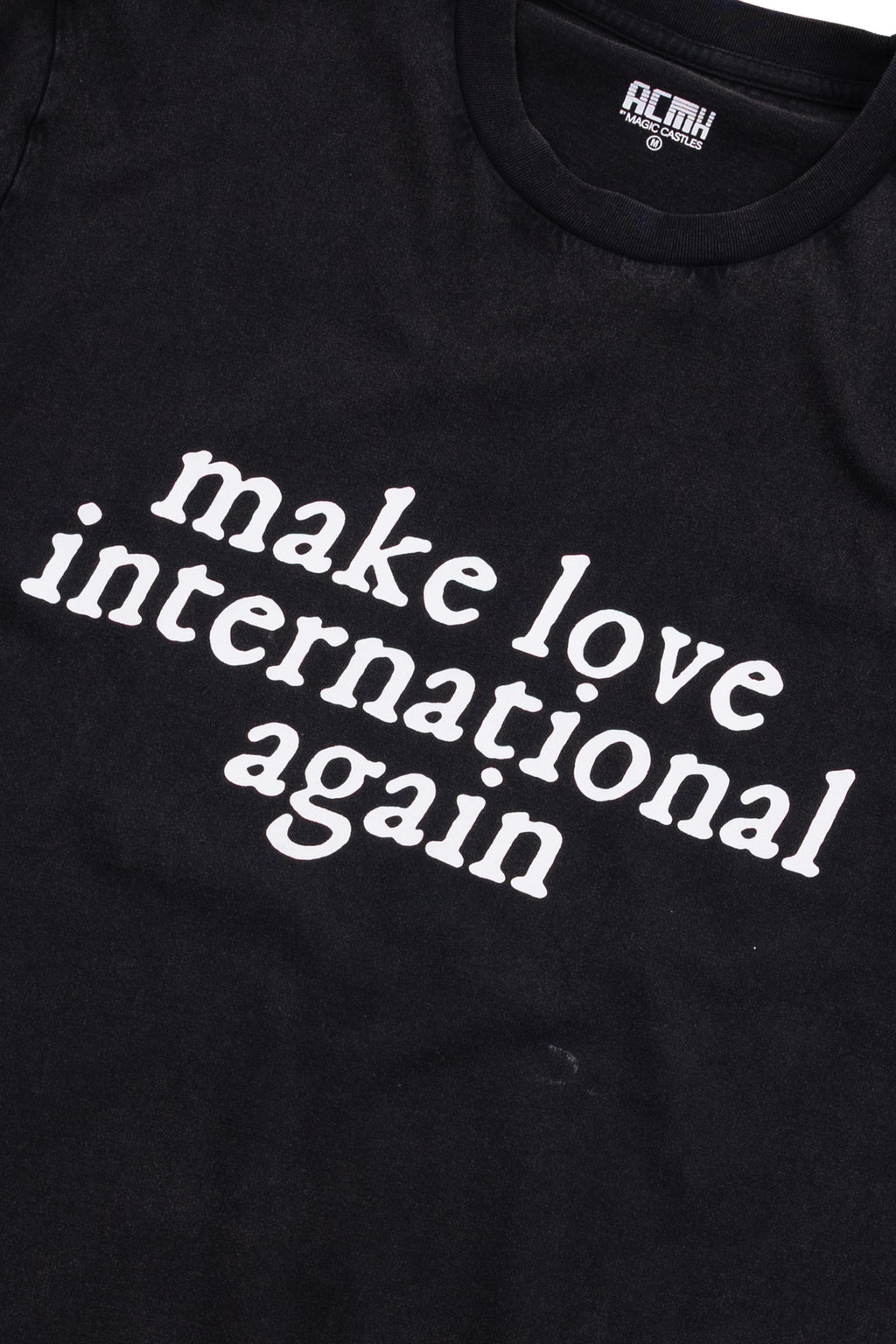 Love International x ACMH Make Love International Again T-shirt - Vintage Black / White
