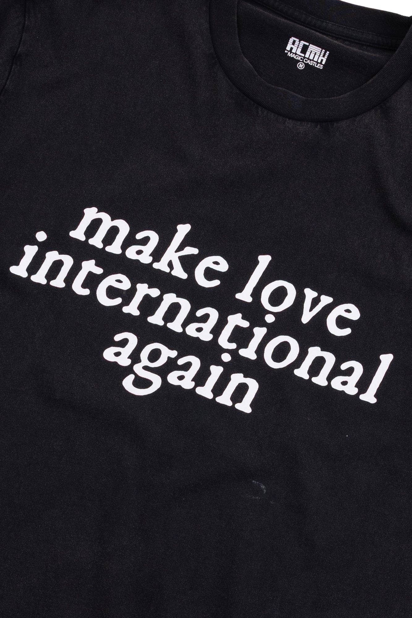 Love International x ACMH Make Love International Again T-shirt - Vintage Black / White