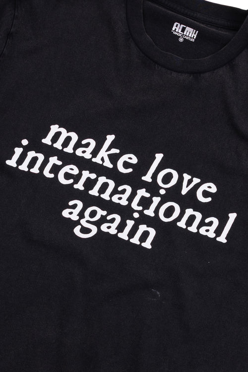 Love International x ACMH Make Love International Again T-shirt - Vintage Black / White