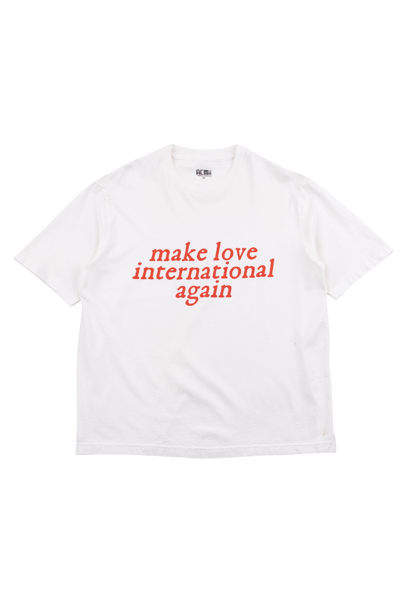 Love International x ACMH Make Love International Again T-shirt - White / Red