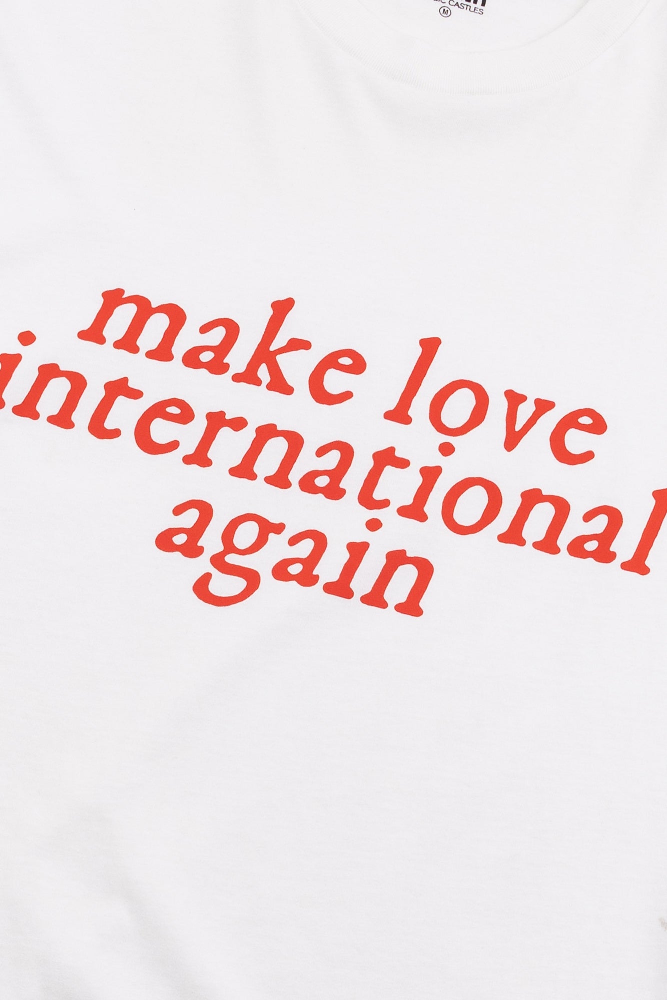 Love International x ACMH Make Love International Again T-shirt - White / Red