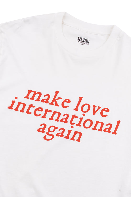 Love International x ACMH Make Love International Again T-shirt - White / Red